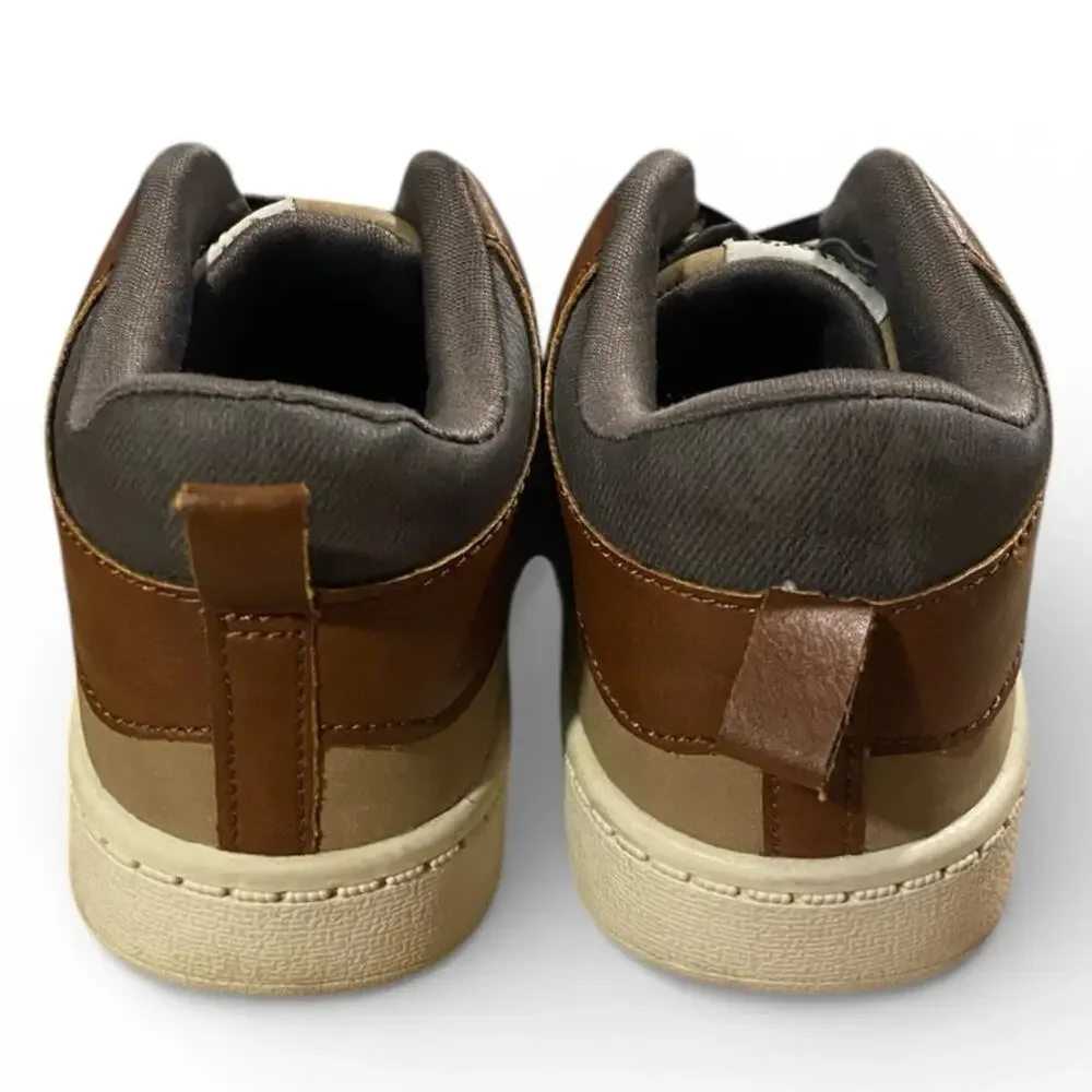 Carter's Boy's Oxford Ankle High 2M Brown Tan Lace Up Children's Shoe
